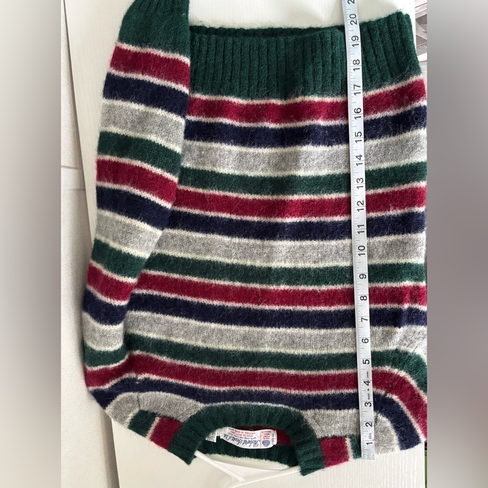 VINTAGE |Striped Green and Red Women's Sweater | Size XS - Picture 7 of 7
